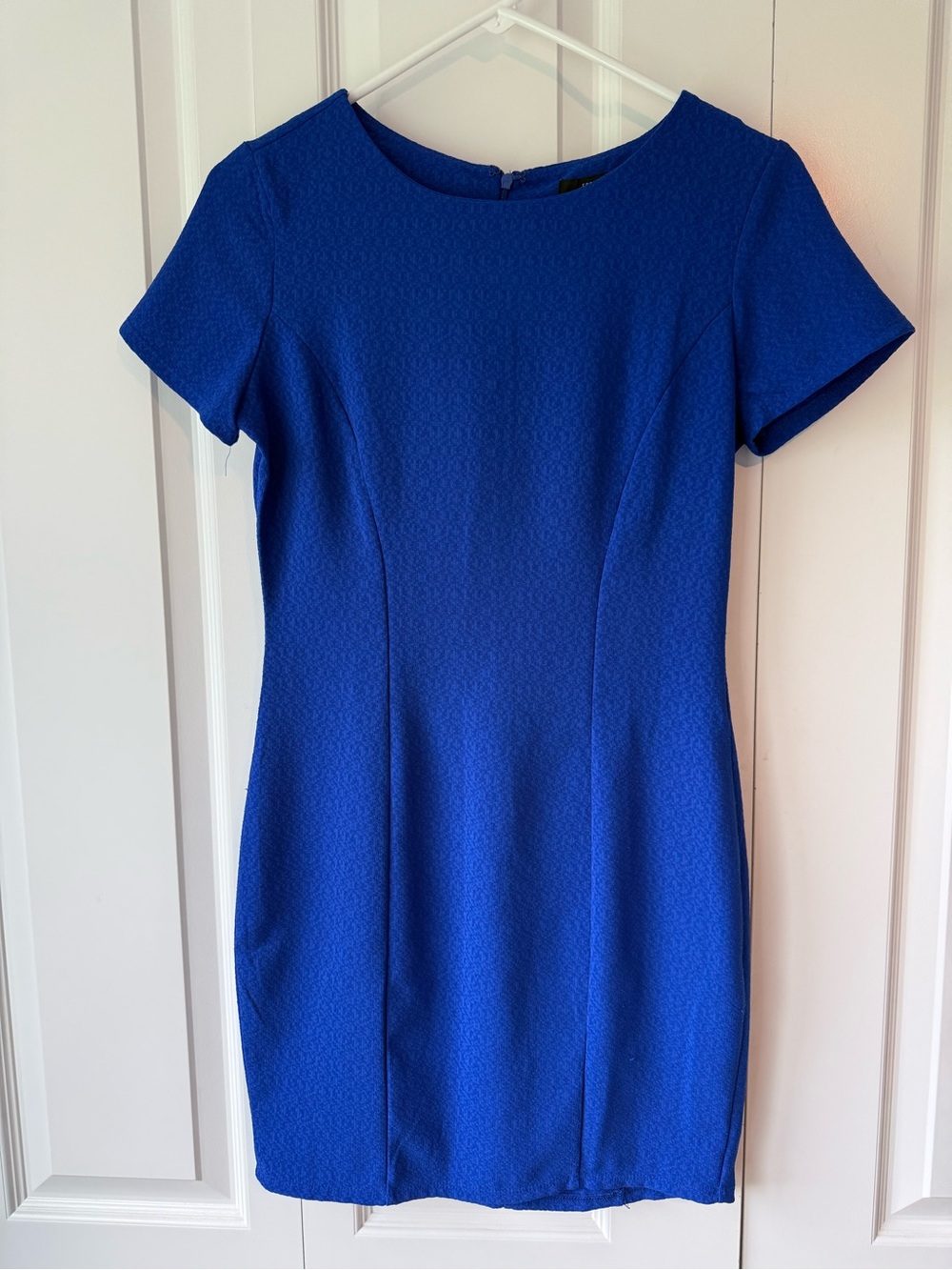 Forever 21 Royal Blue Short-Sleeve Sheath Mini Dress